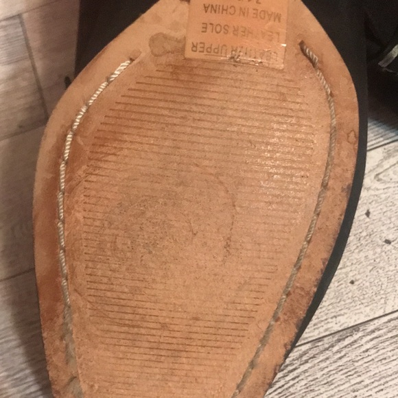 Black suede loafers w crystal buckle - Picture 4 of 4